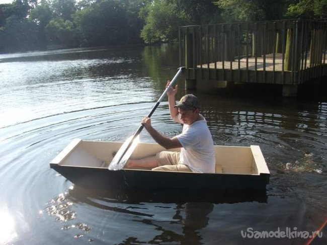 Простая деревянная лодка своими руками