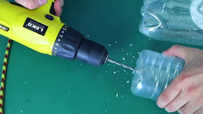 Как сделать насос из бутылки для воды