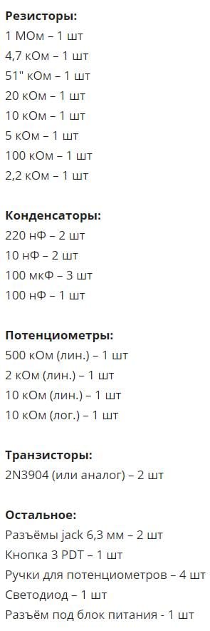 Фузз Woolly Mammoth для электрогитары