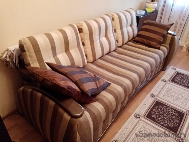 Профессиональная реставрация дивана из кожзама