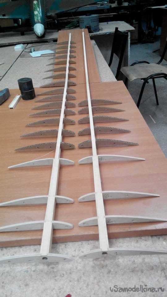 Картонный планер, новые крылья