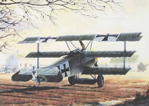 Fokker Dr.I - модель самого известного триплана первой мировой войны