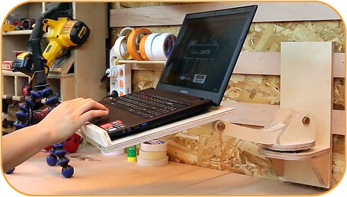 Делаем подставку для ноутбука на рабочий стол своими руками