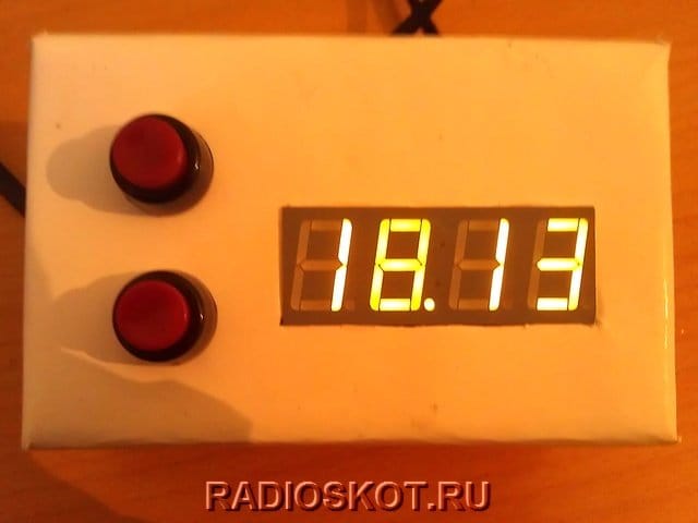 Цифровые часы на микроконтроллере Attiny2313