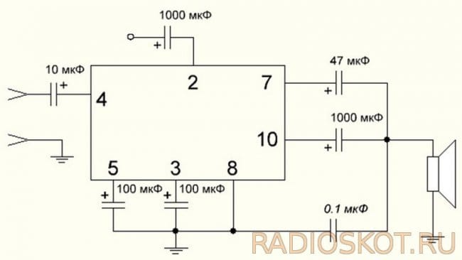 Микросхема 4558d схема включения