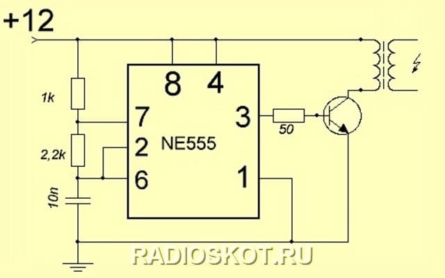 Генератор на 555 схема