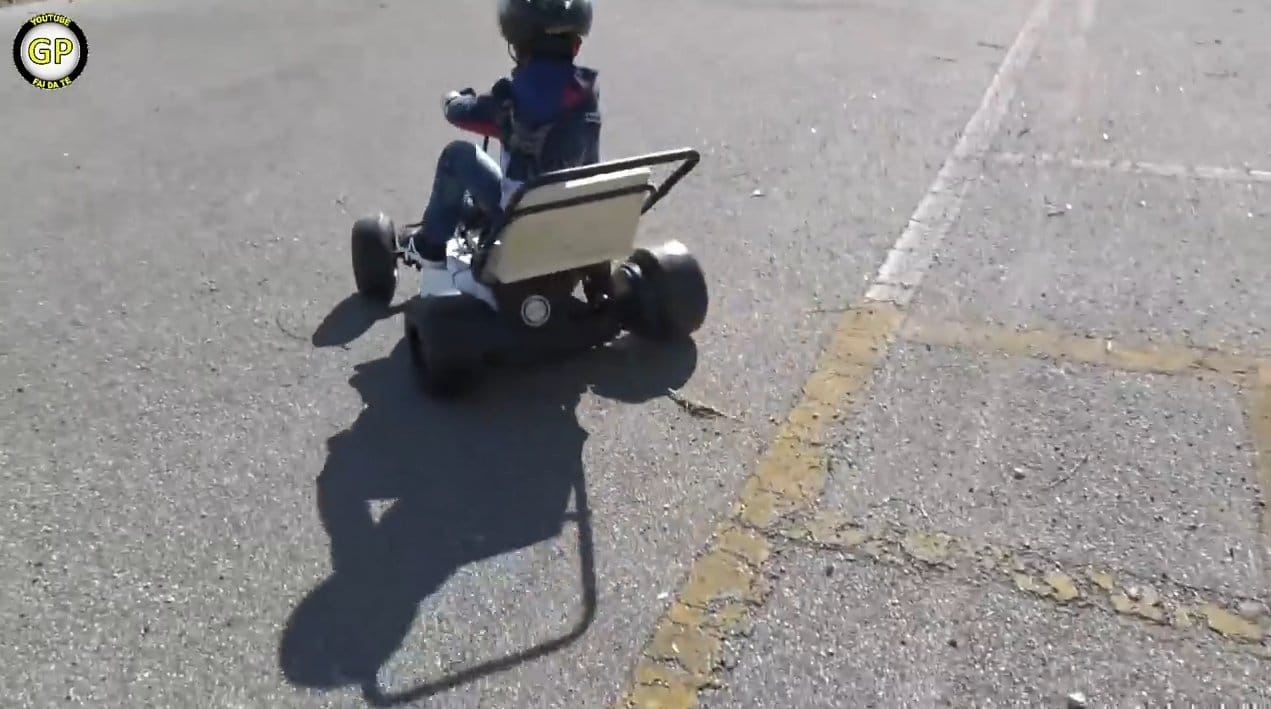 Maps for a child from a self-propelled lawn mower
