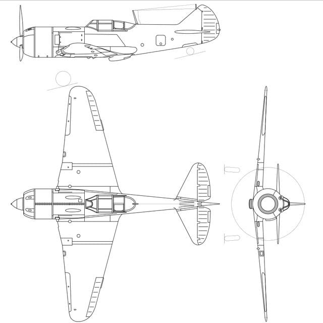 Самолет ла 5 чертеж