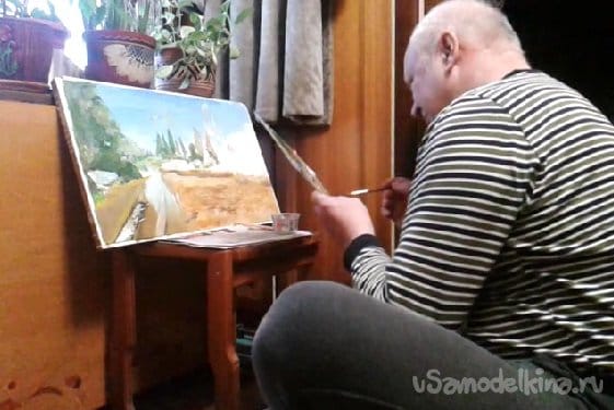 Самодельный мольберт