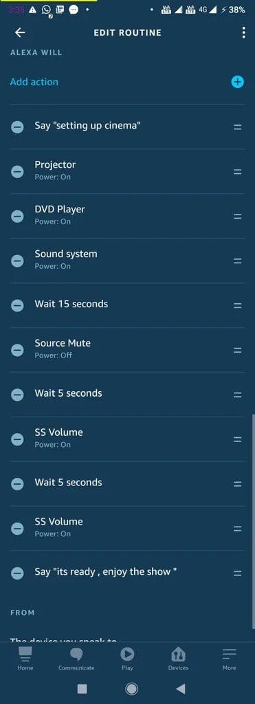 A device for voice control of various devices (together or separately) with support for an IR remote control