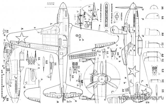 Як 3 истребитель чертежи