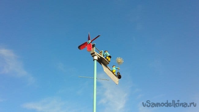 Флюгер с клоуном