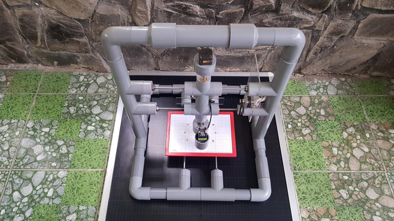 A laser engraver and pen plotter from readily available materials