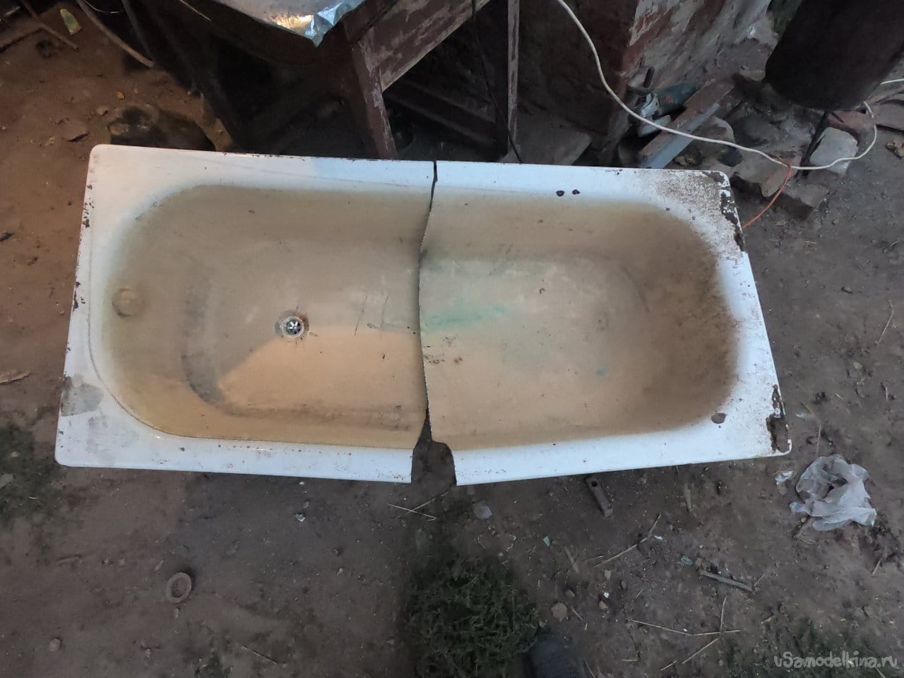 Что можно сделать из стальной ванны в гараже