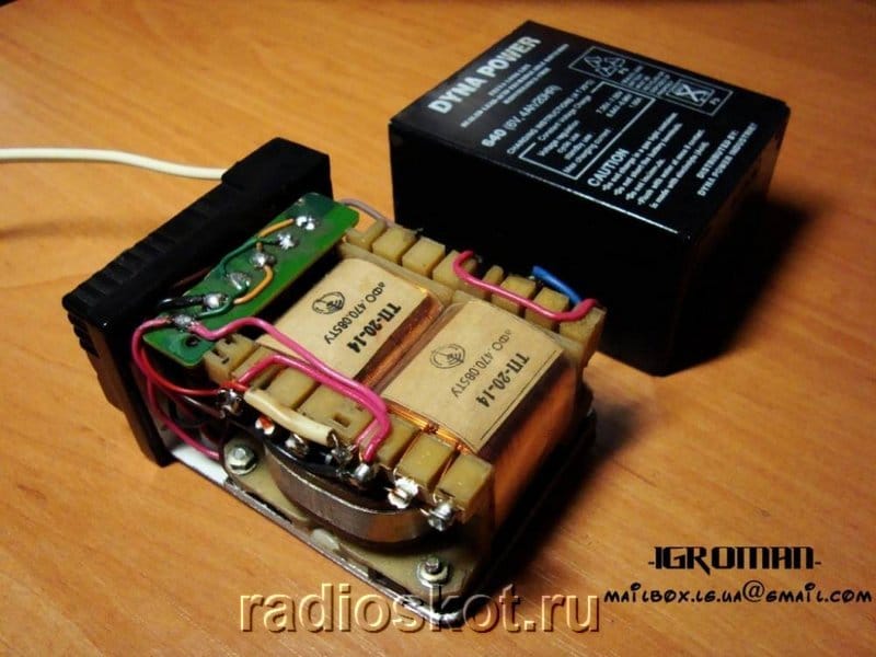Замена свинцового АКБ на блок питания 6 вольт