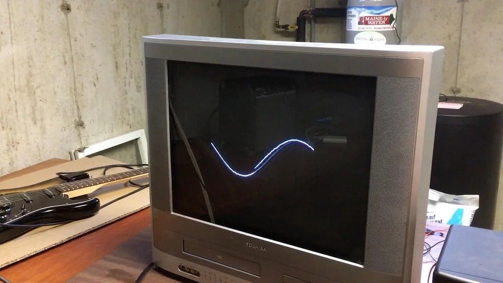 Аналоговый осциллограф из старого телевизора