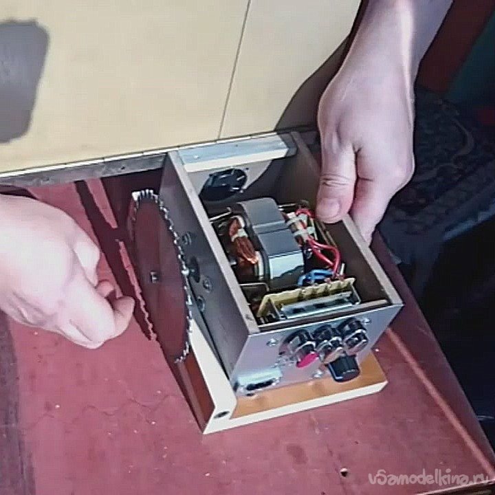 Станок 3 в 1. Часть 2. Не выбрасывай старую мясорубку. Циркулярный мини станок из шлифовального станка