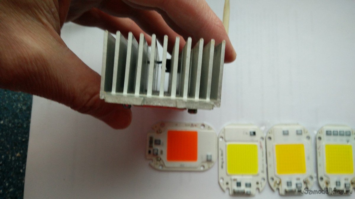 Фитопрожектор на COB светодиодной матрице