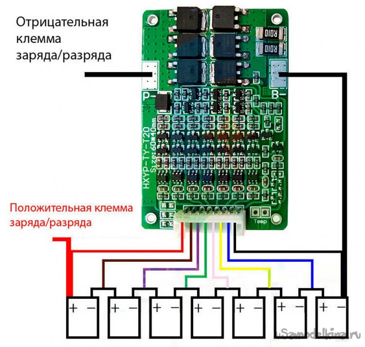 Аккумуляторная батарея 10S 4P на 36В