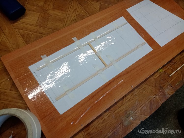 Изготовление схематической модели планера