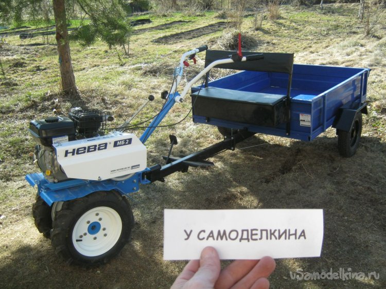 Мотоблок Нева МБ-2 с телегой Forza ТПМ2. Сборка и ввод в эксплуатацию