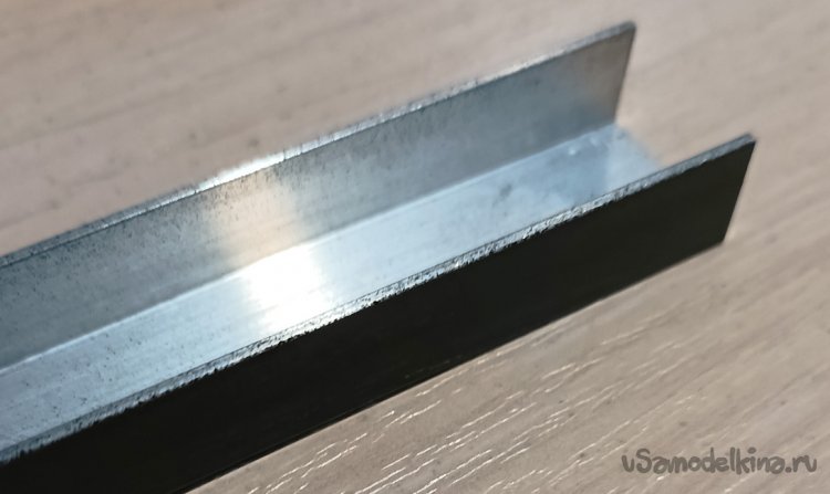 Вид окрашенного профиля